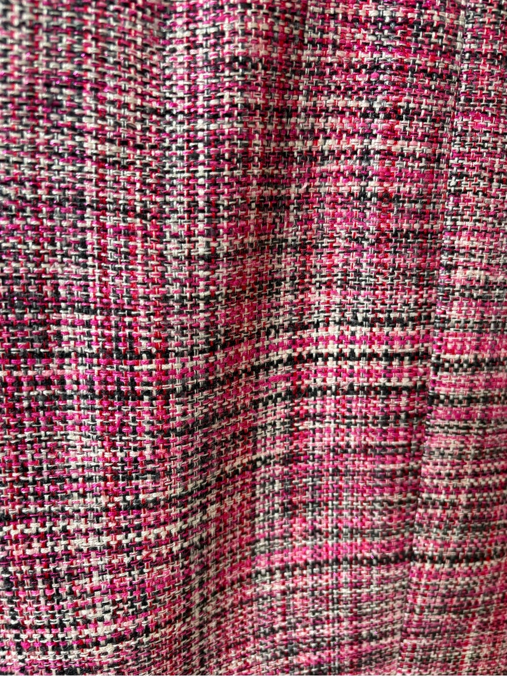 Akris Punto Pink Tweed Blazer with Fuchsia Lining - Picture 6 of 9